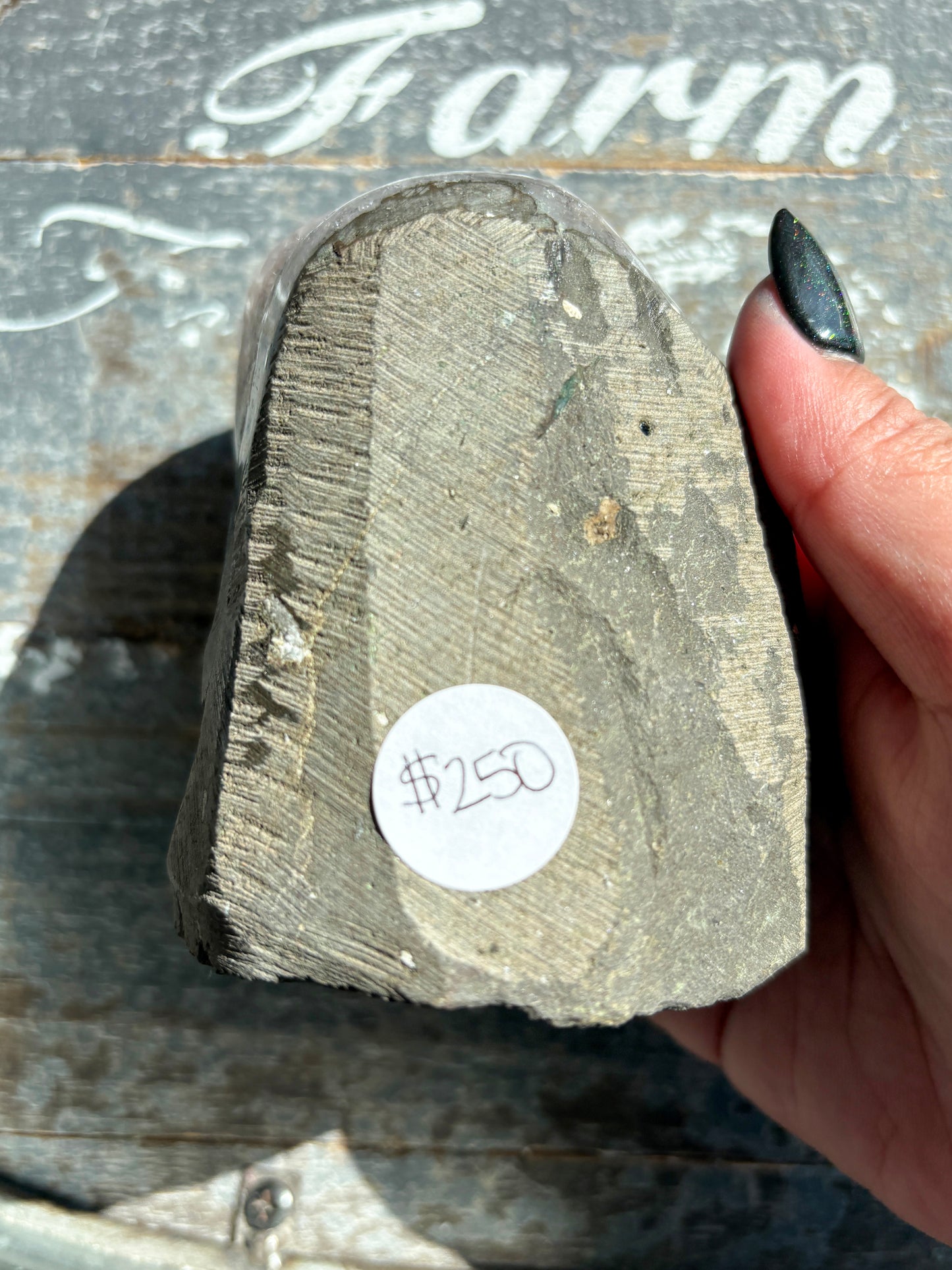 Gorgeous Rainbow Amethyst Cut Base from Brazil *Natural Color (VIDEO)