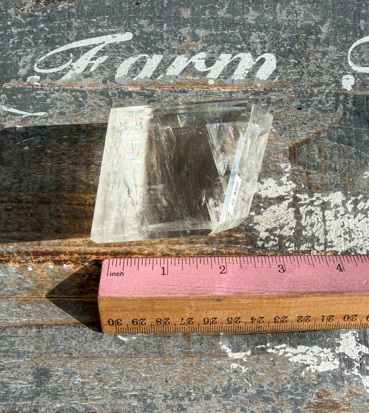 *RESERVED* TEAGAN Gorgeous Optical Calcite Freeform from India | Opt G