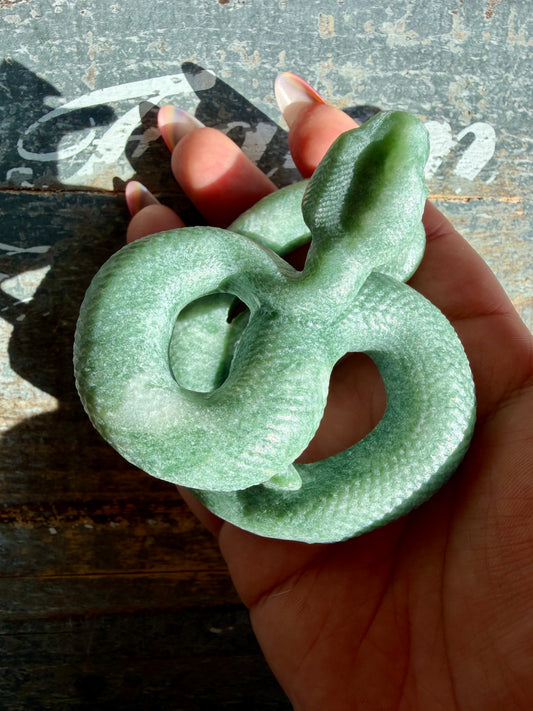 Gorgeous Green Jasper Snake | Opt I
