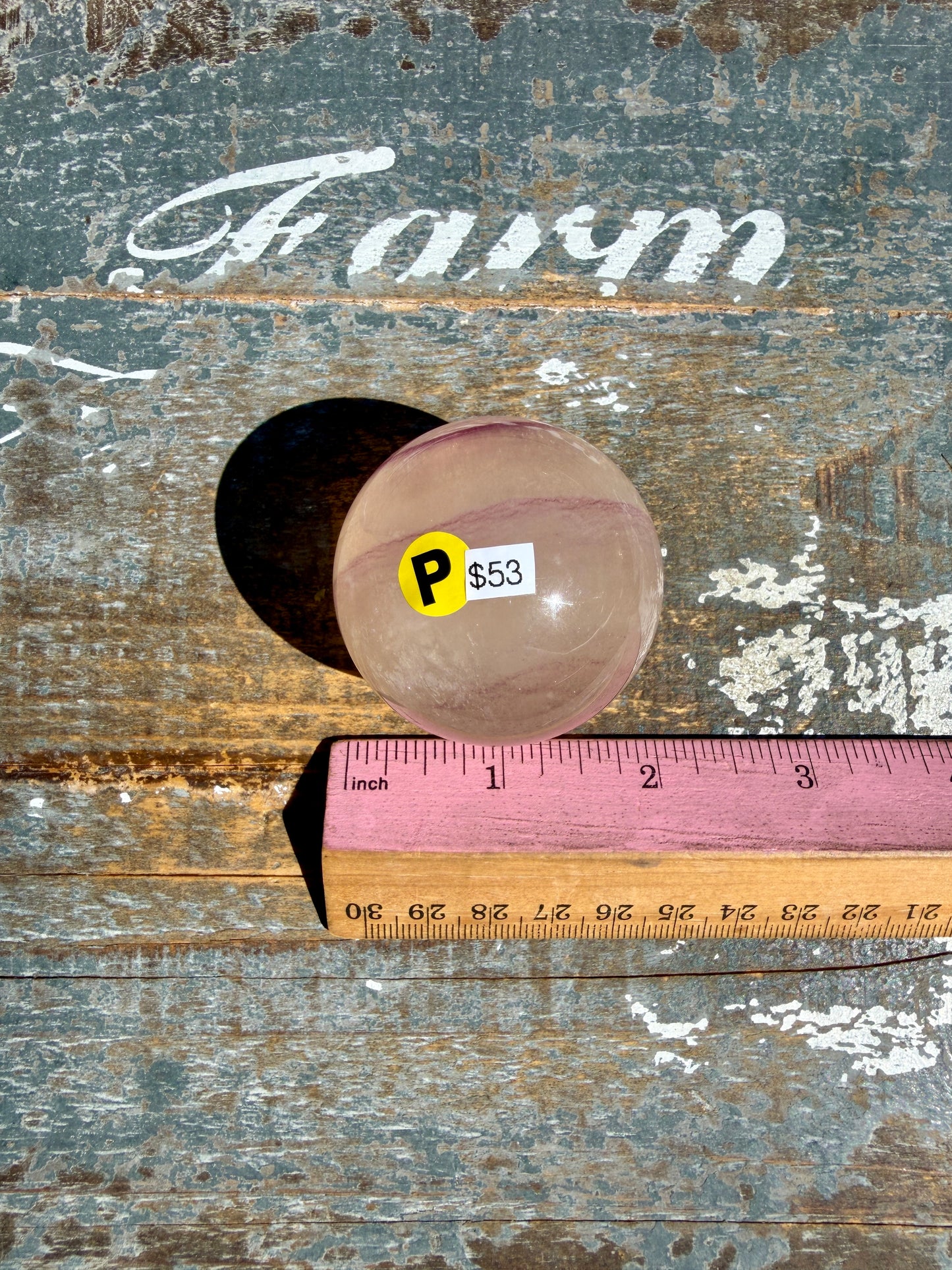 Gorgeous Yellow Candy Fluorite Sphere | Opt P