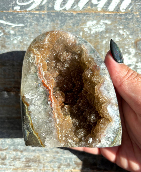 Gorgeous Rainbow Amethyst Cut Base from Brazil *Natural Color (VIDEO)