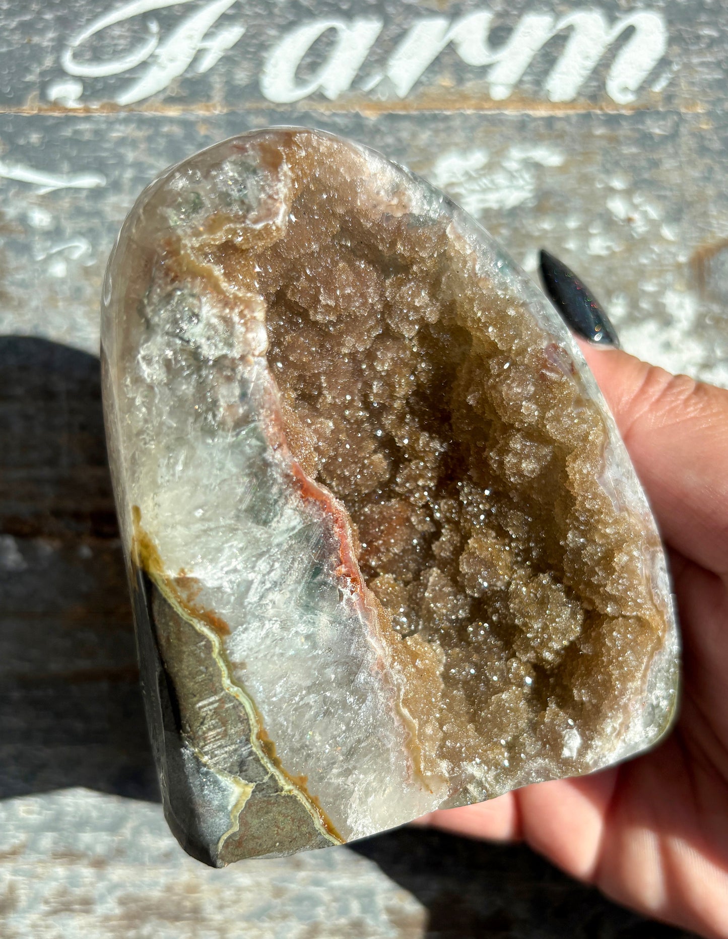 Gorgeous Rainbow Amethyst Cut Base from Brazil *Natural Color (VIDEO)