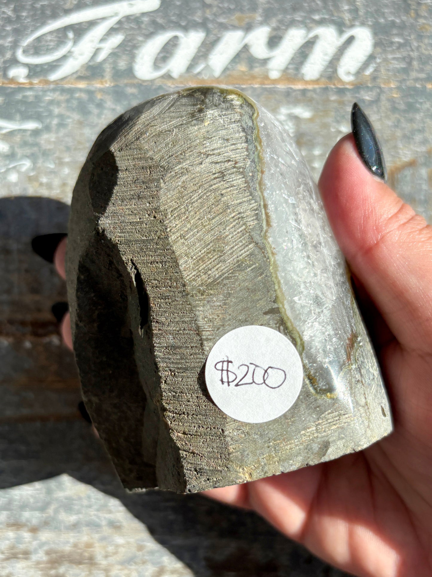 Gorgeous Rainbow Amethyst Cut Base from Brazil *Natural Color (VIDEO)