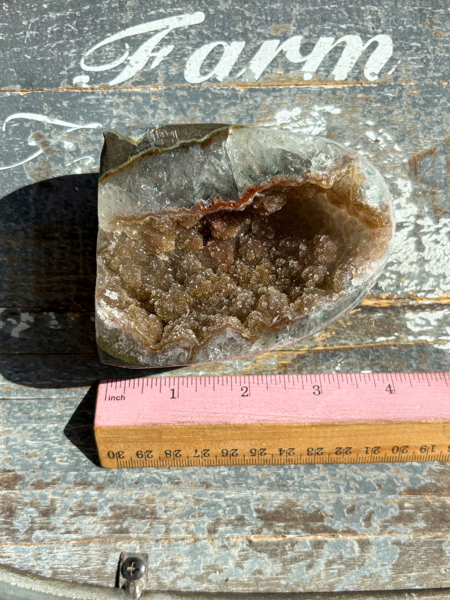 Gorgeous Rainbow Amethyst Cut Base from Brazil *Natural Color (VIDEO)