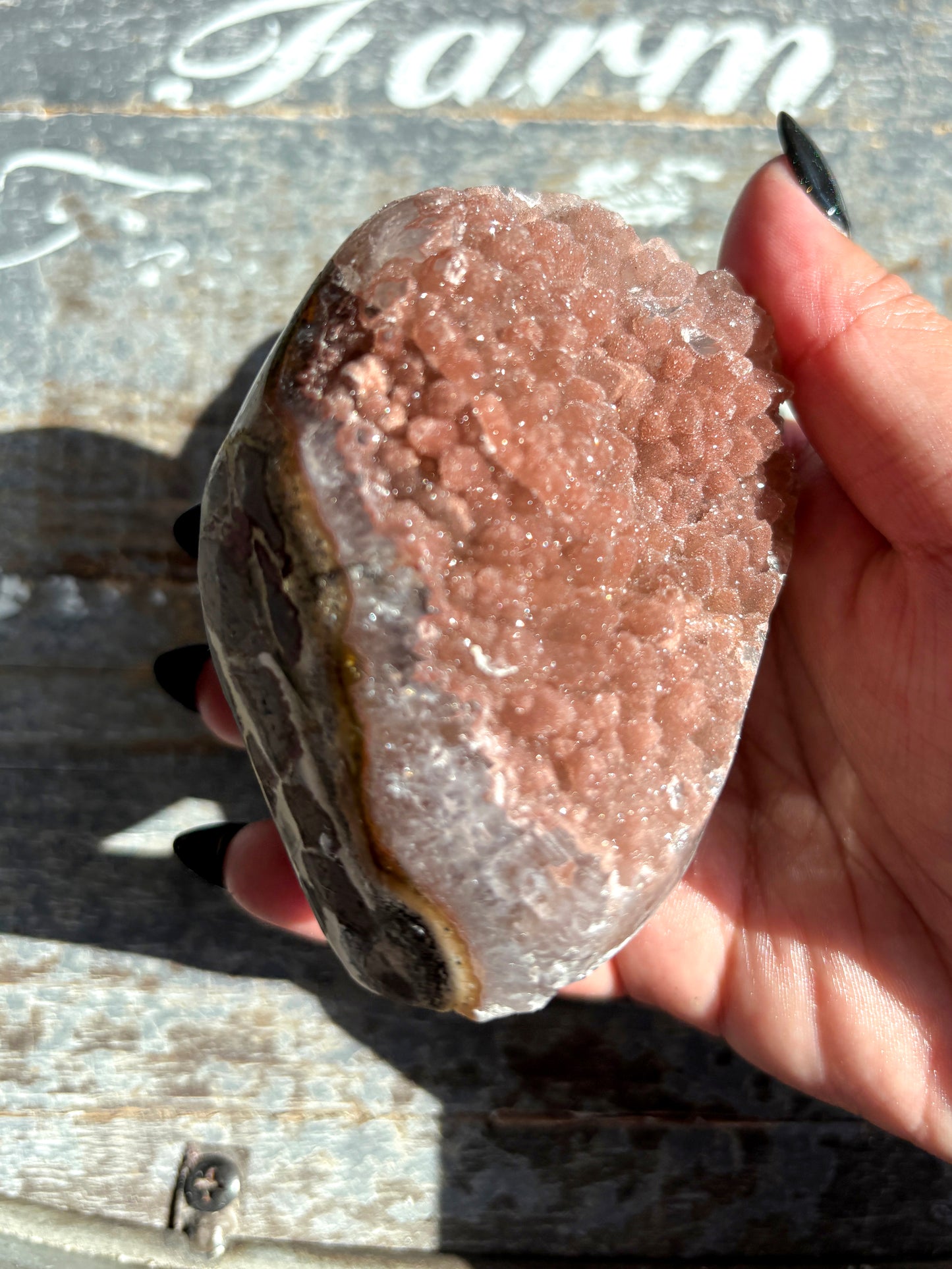 Gorgeous Rainbow Amethyst Cut Base from Brazil *Natural Color (VIDEO)
