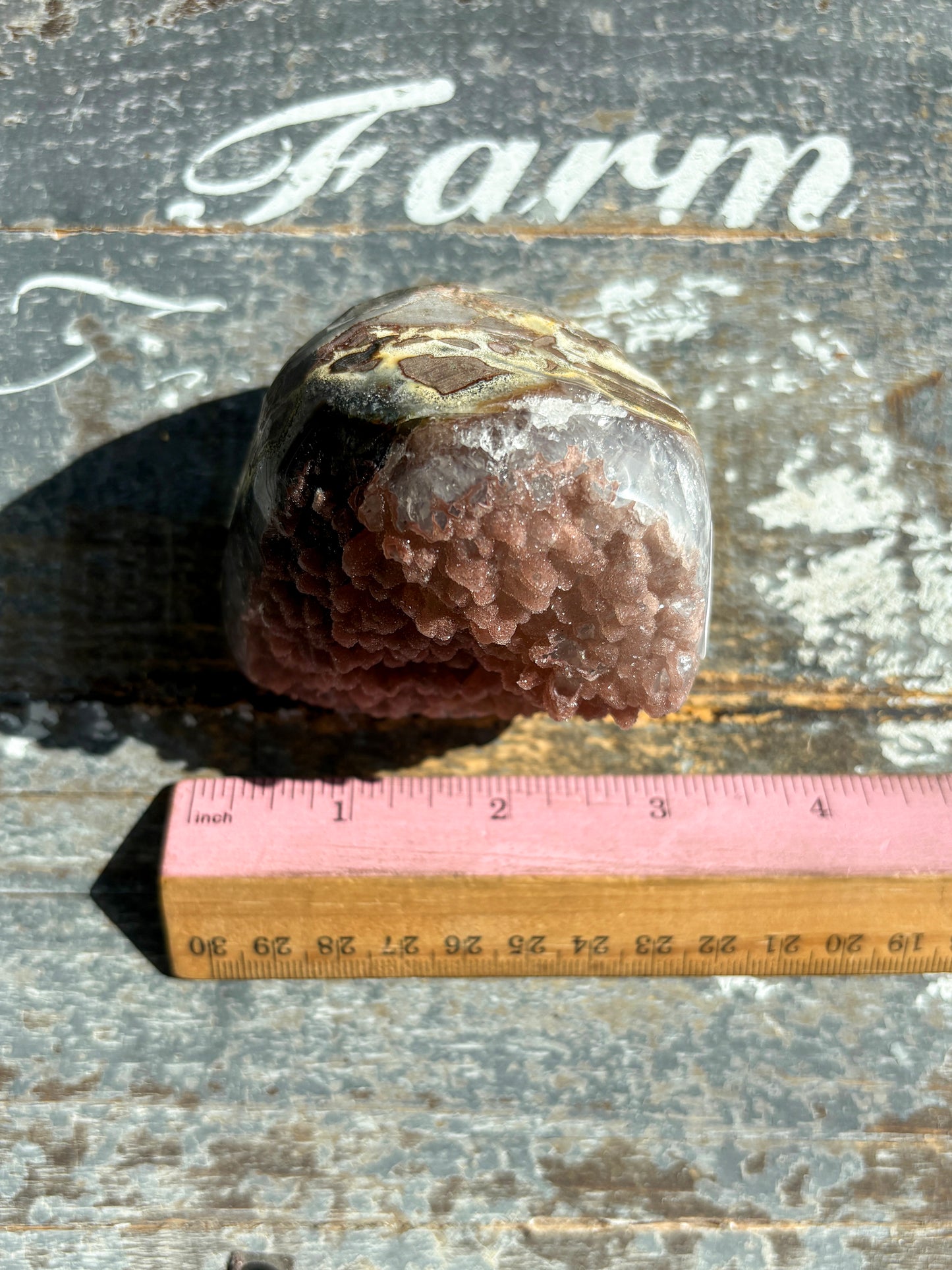 Gorgeous Rainbow Amethyst Cut Base from Brazil *Natural Color (VIDEO)