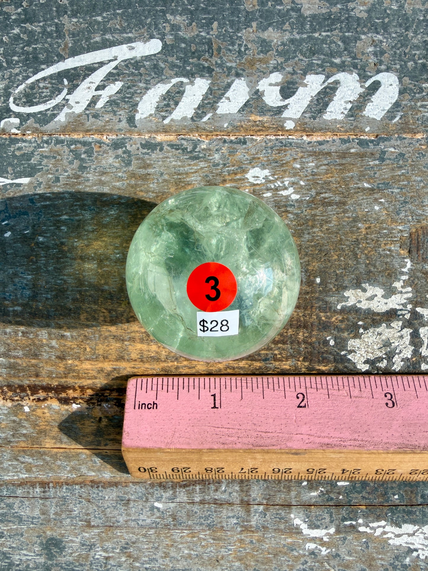Gorgeous Stormy Water Fluorite Sphere | Opt 3