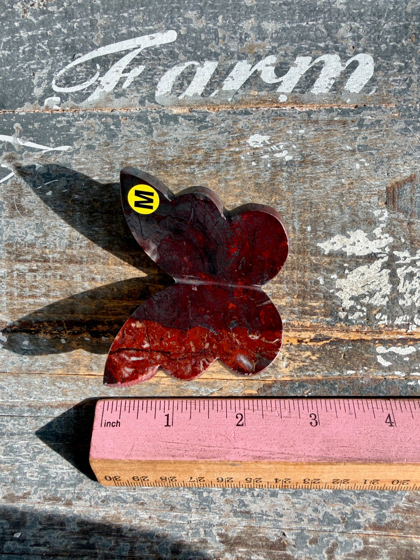 Gorgeous Jaspilite (Jasper + Hematite) 3D Butterfly | Opt M