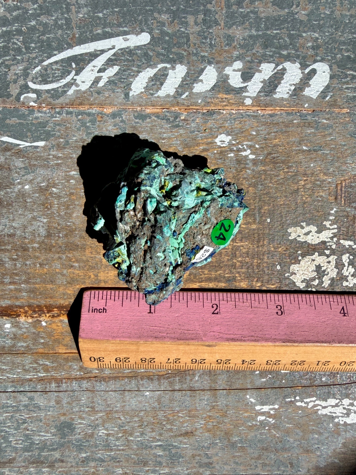 Gorgeous Malachite + Azurite on Matrix Specimen | Opt 24