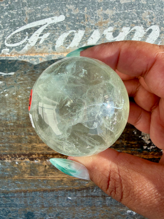 Gorgeous Stormy Water Fluorite Sphere | Opt 12