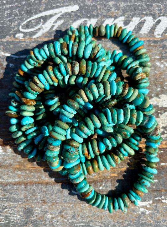 One (1) Gorgeous Authentic Turquoise Bracelet | Style B | Wrist Size: 6.25-6.5" | 11mm