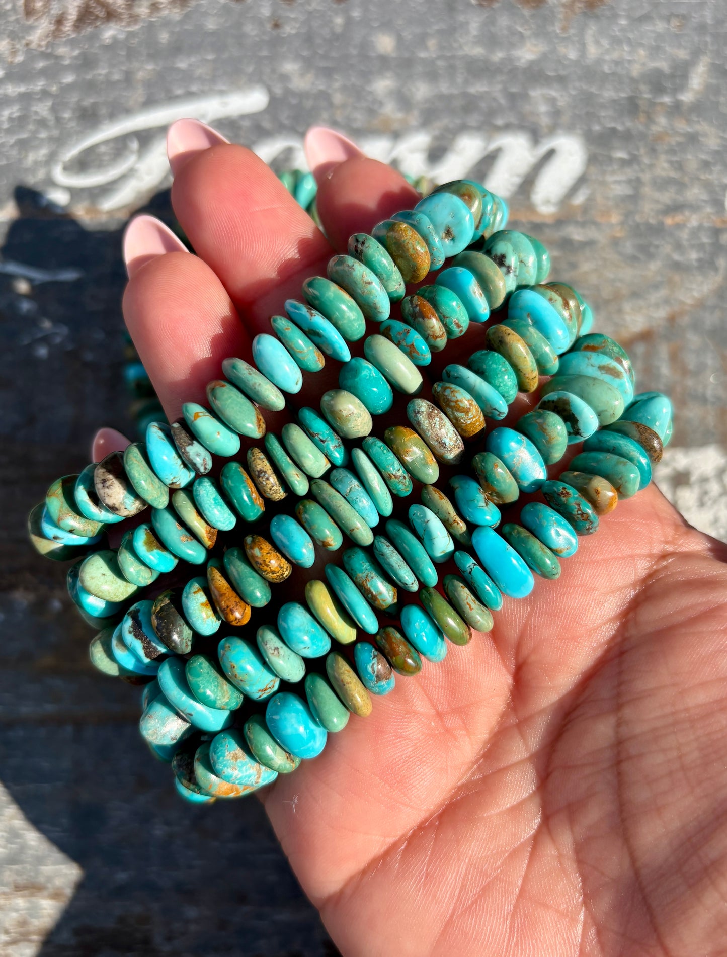 One (1) Gorgeous Authentic Turquoise Bracelet | Style B | Wrist Size: 6.25-6.5" | 11mm