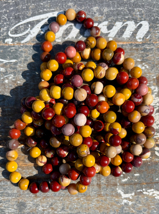 One (1) Gorgeous Mookaite Bracelet | Wrist Size: 6.25-6.5" | 8mm