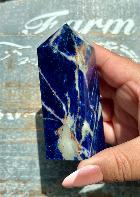 Gorgeous High Quality Sodalite Tower