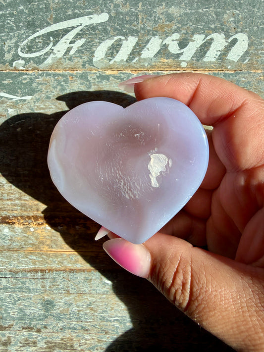 Druzy Agate Heart | Opt P