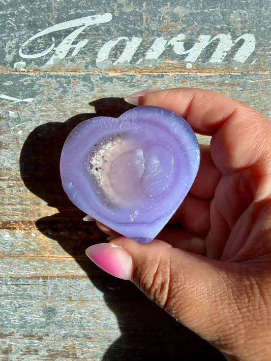 Druzy Agate Heart | Opt O