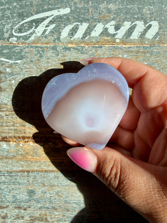 Druzy Agate Heart | Opt B