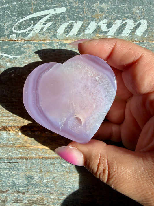 Druzy Agate Heart | Opt R