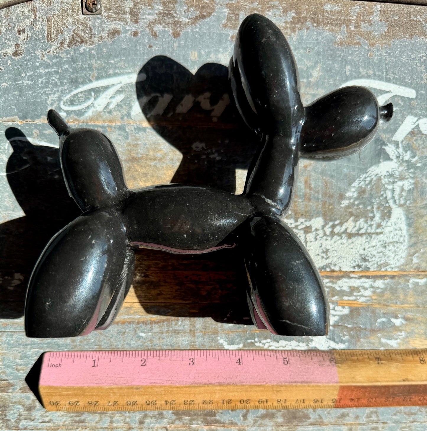Black Marble Balloon Dog | Opt 2