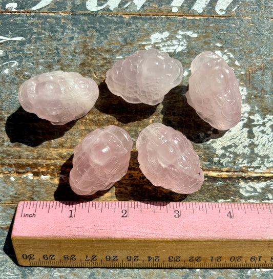 One (1) Rose Quartz Pocket Money Toad | Intuitively chosen