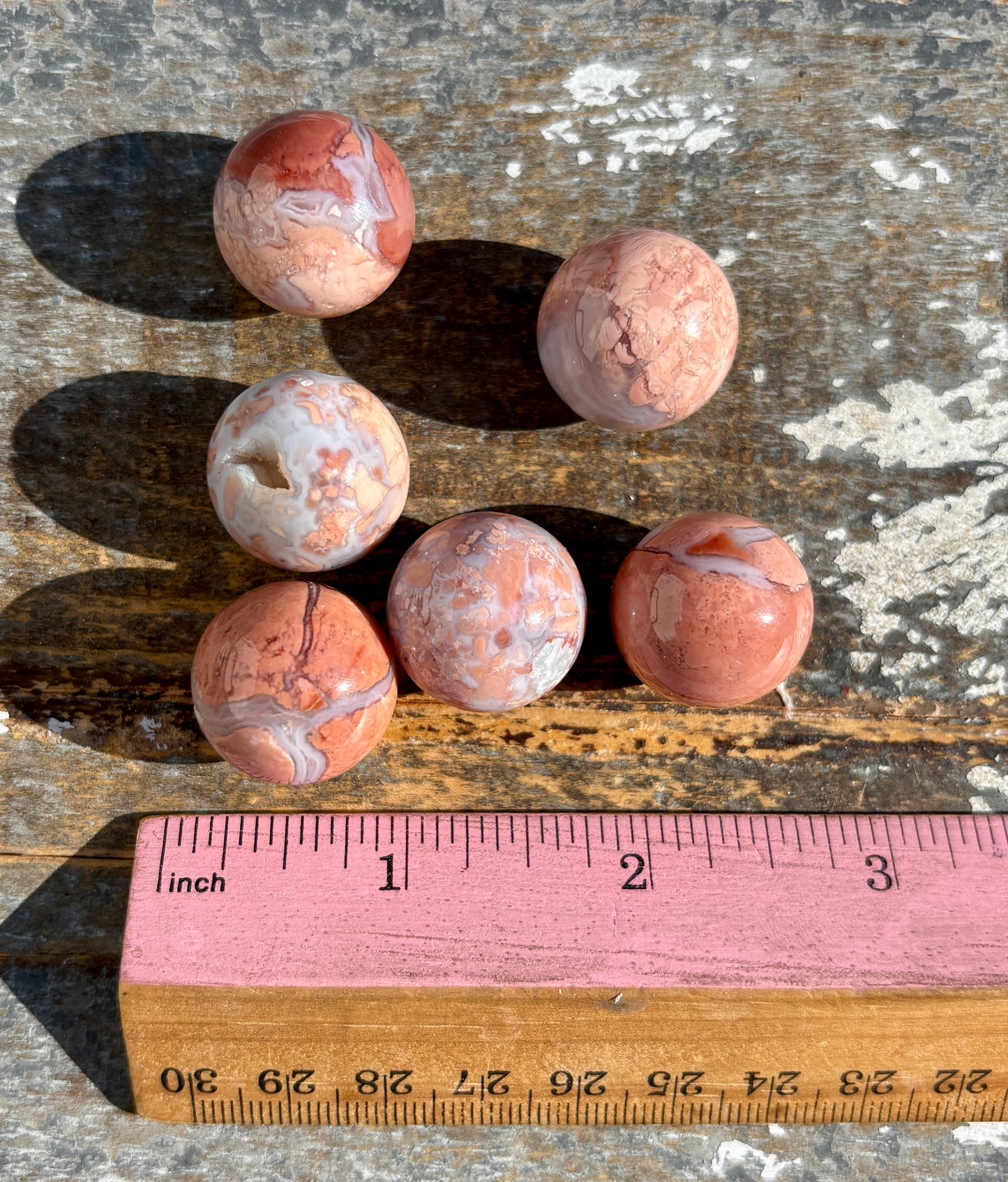 One (1) Pink Cotton Candy Agate Mini Sphere | Intuitively Chosen | Mexico