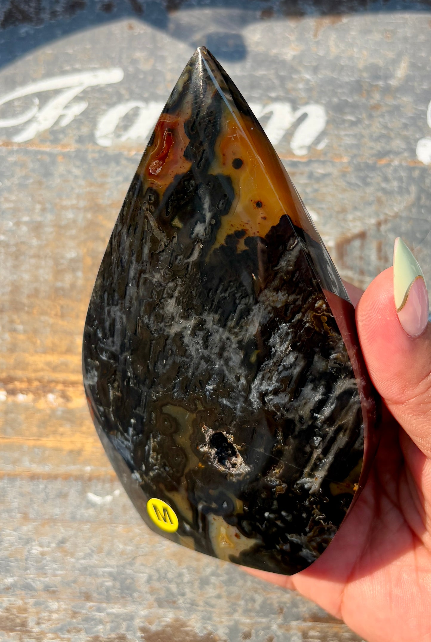 Gorgeous Banded Agate Flame | Opt M