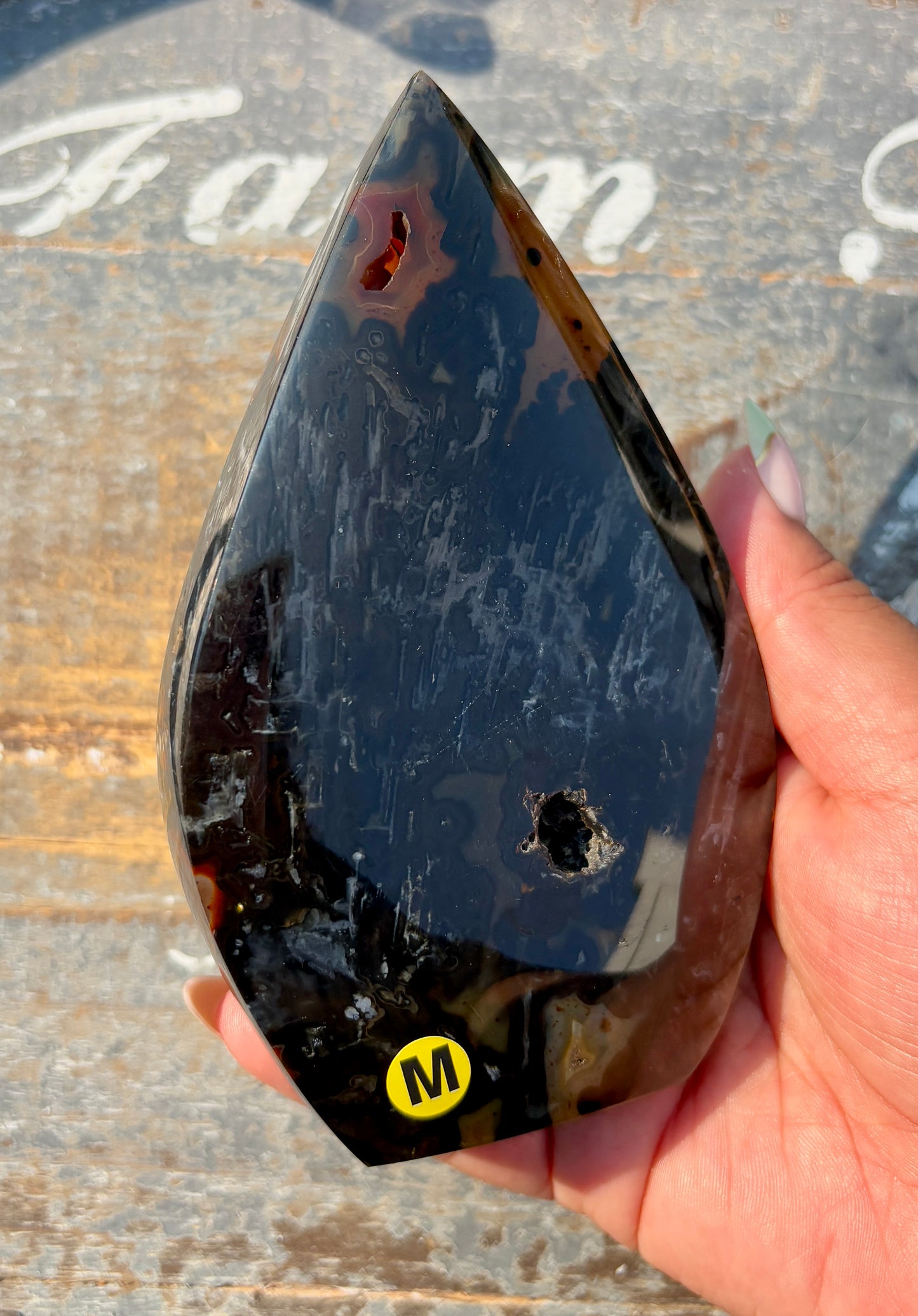 Gorgeous Banded Agate Flame | Opt M
