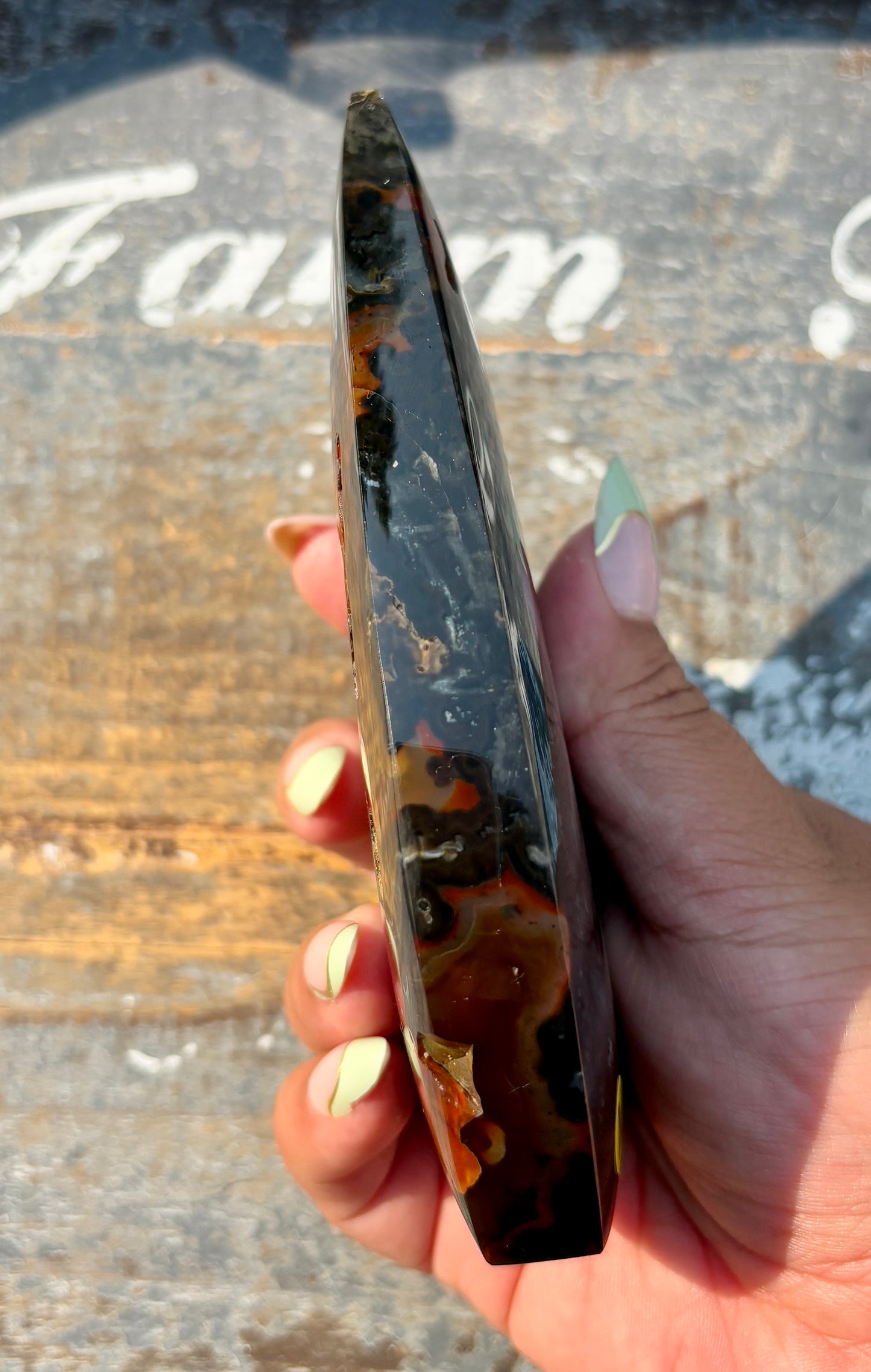 Gorgeous Banded Agate Flame | Opt M