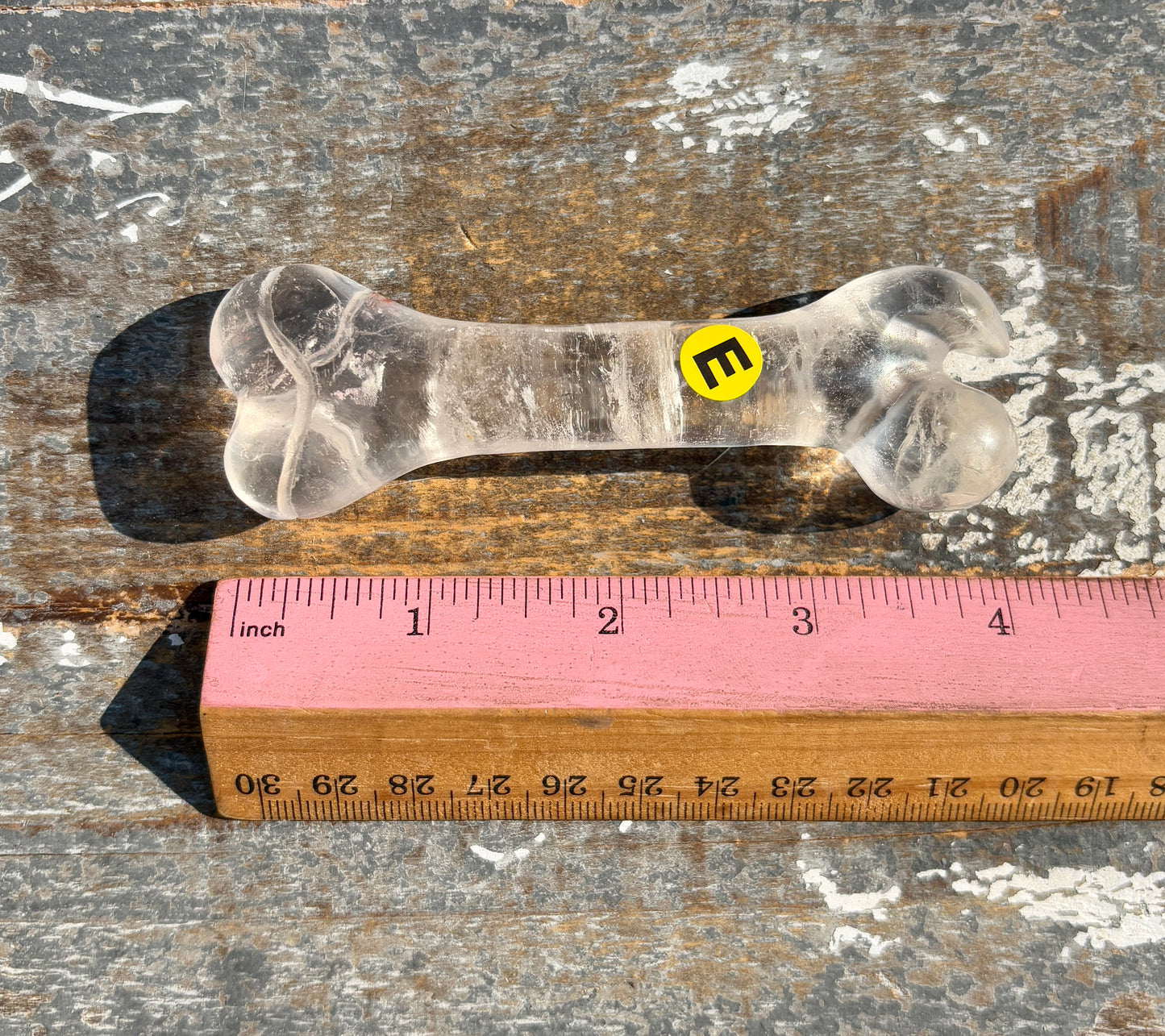 Clear Quartz Bone | Hand Carved | Opt E