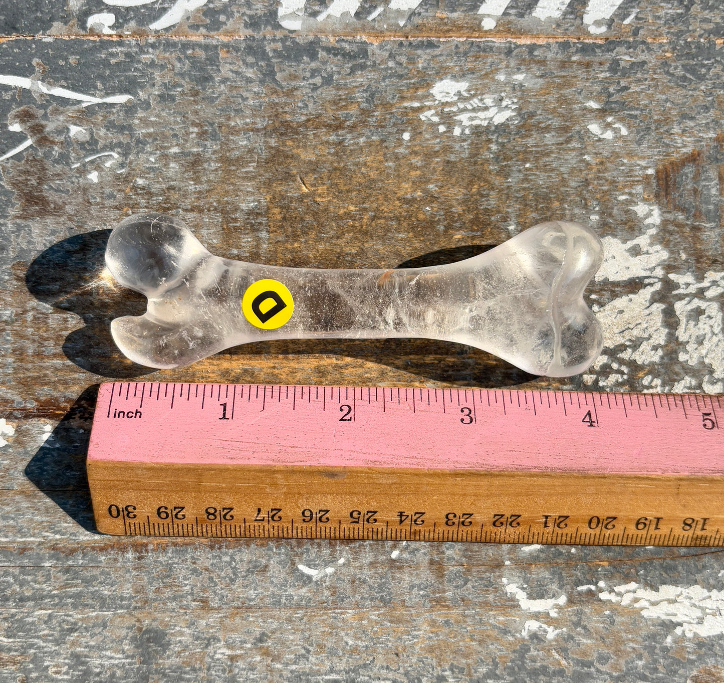 Clear Quartz Bone | Hand Carved | Opt D