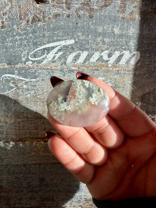 Gorgeous High Grade Moss Agate Cab | Opt K