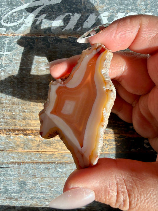 Orange Agate Mini Slab | Opt L