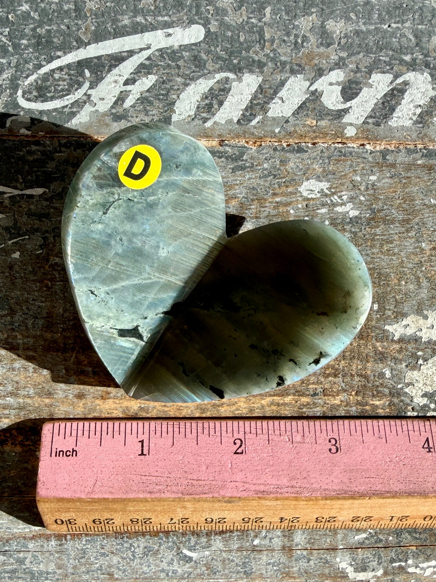 Gorgeous Labradorite 3D Heart | Madagascar | Opt D