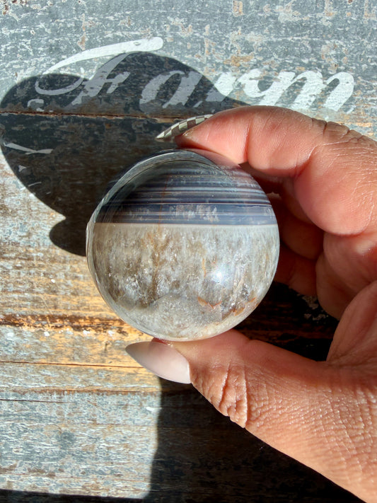 Gorgeous Carnelian/Orca Agate Sphere | Opt 40