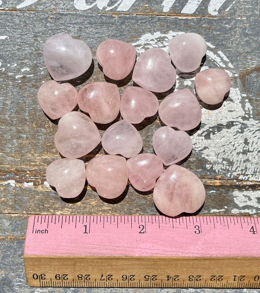 One (1) Gorgeous Pink Morganite Mini Heart *various sizes, random pull