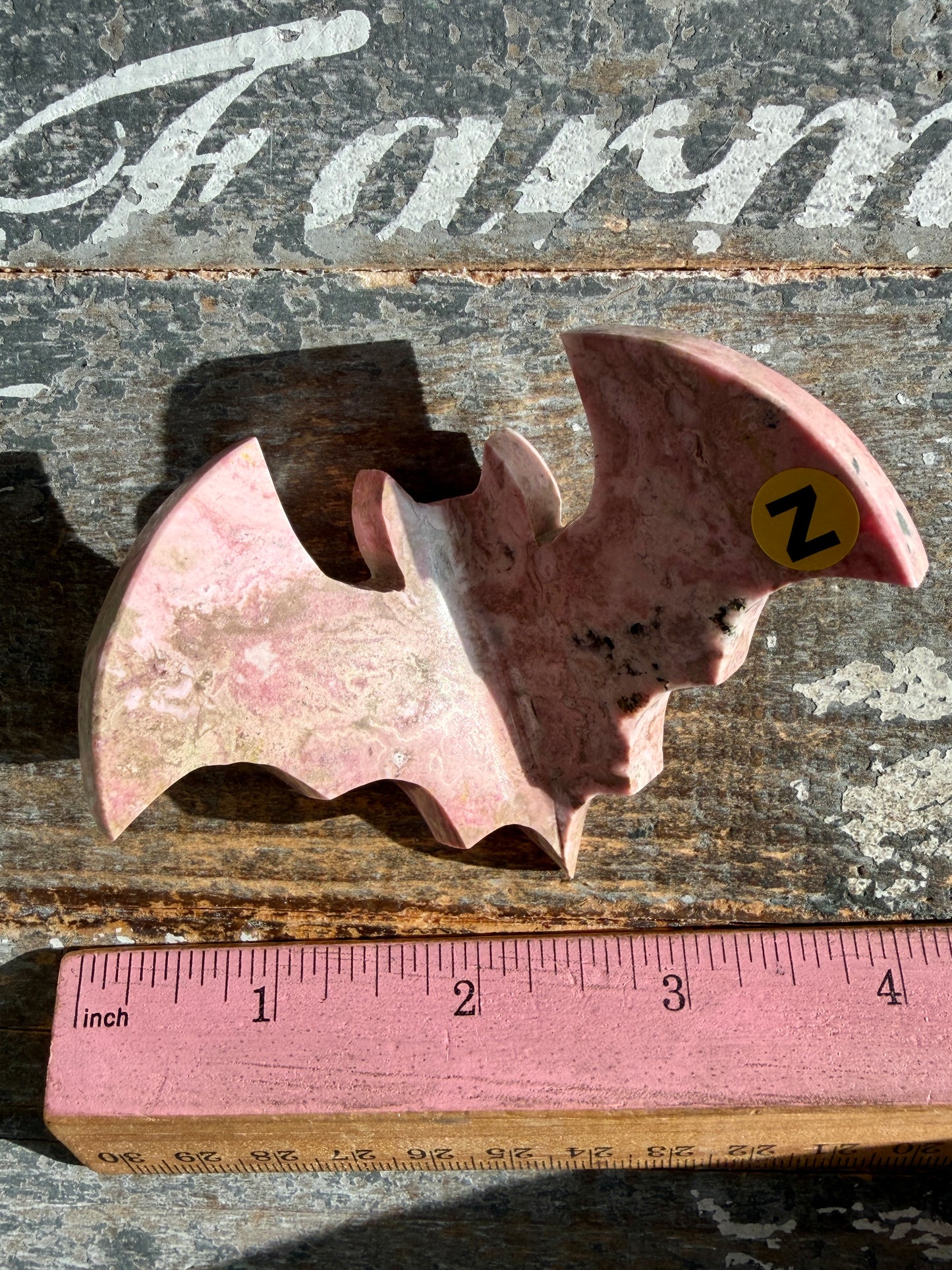 Spooky Pink Rhodonite Bat | Peru | Opt Z