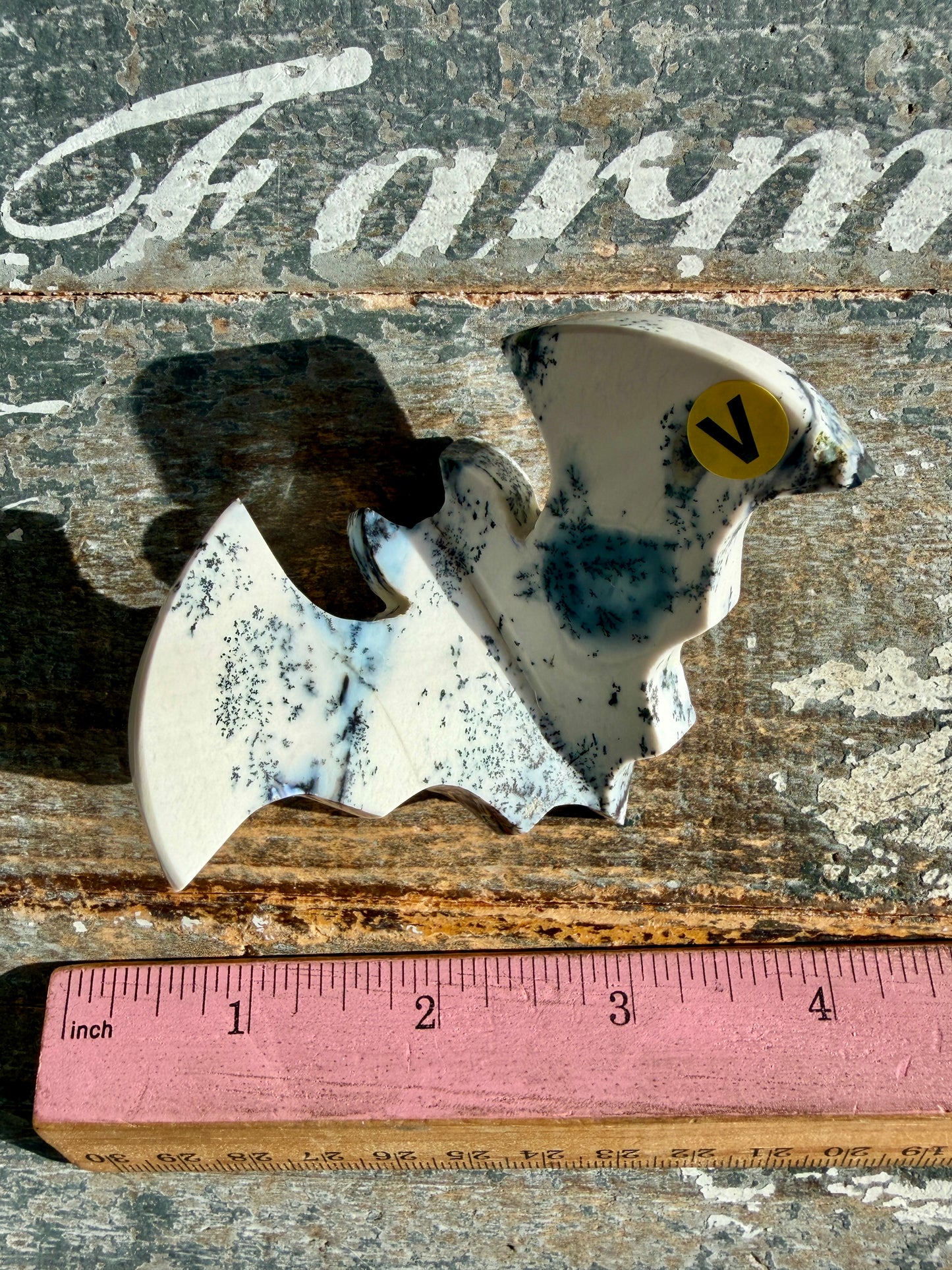 Spooky Dendritic Agate Bat | Mexico | Opt V