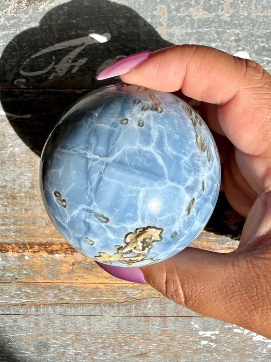Gorgeous Blue Opal Sphere | India | Opt 38