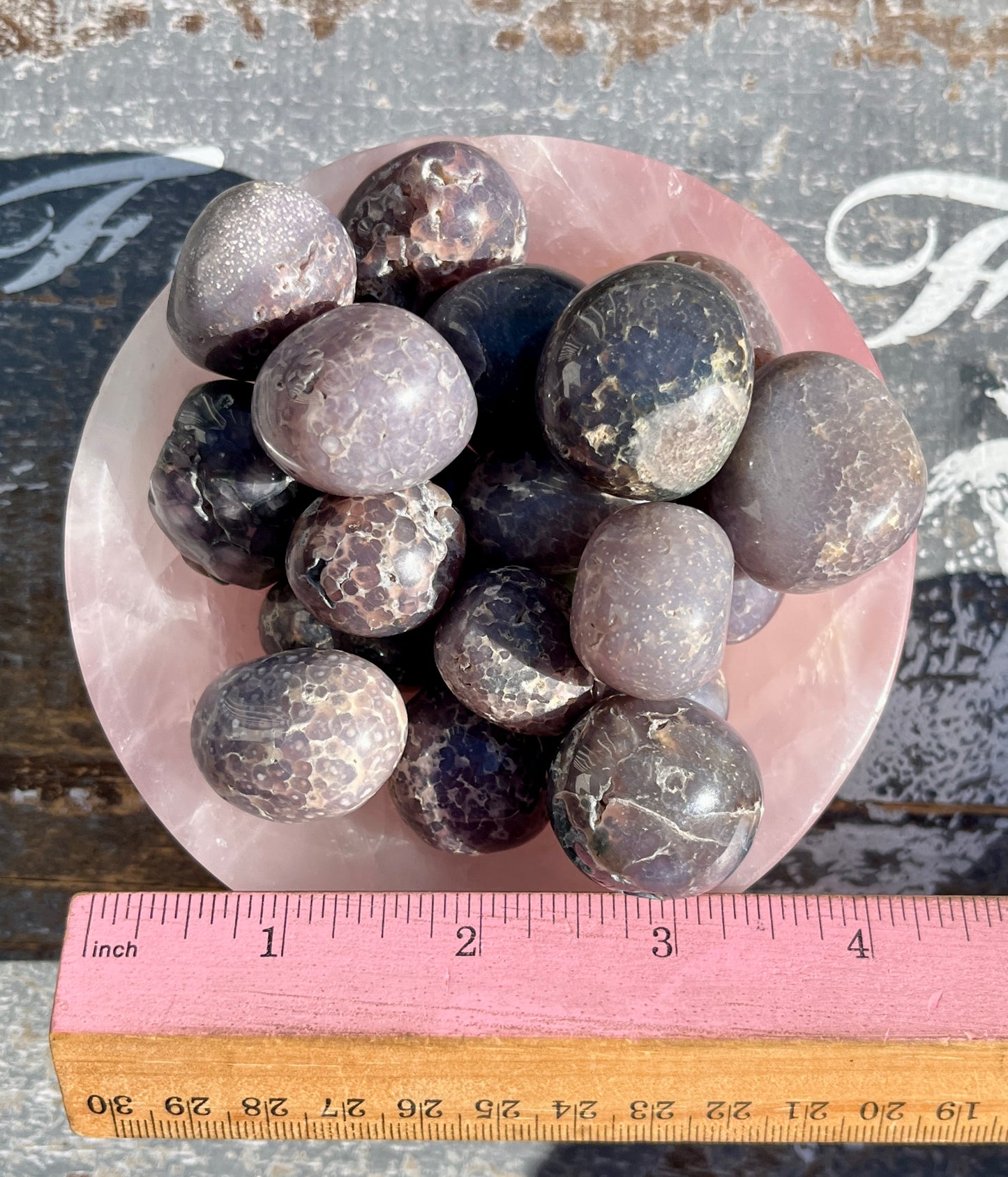 One (1) Gorgeous Grape Agate (chalcedony) Tumble, intuitively chosen