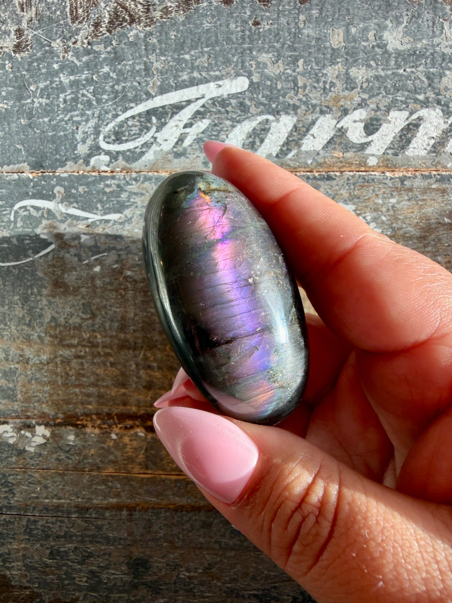 Gorgeous Flashy Labradorite Lingam | Madagascar | Opt B