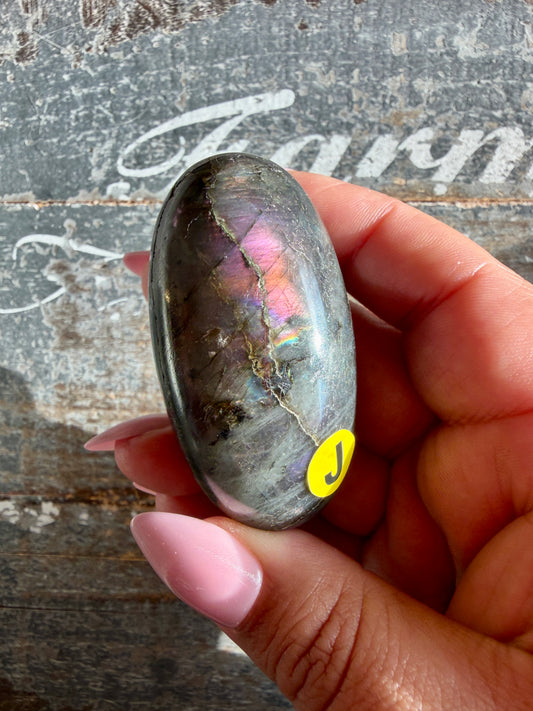 Gorgeous Flashy Labradorite Lingam | Madagascar | Opt J