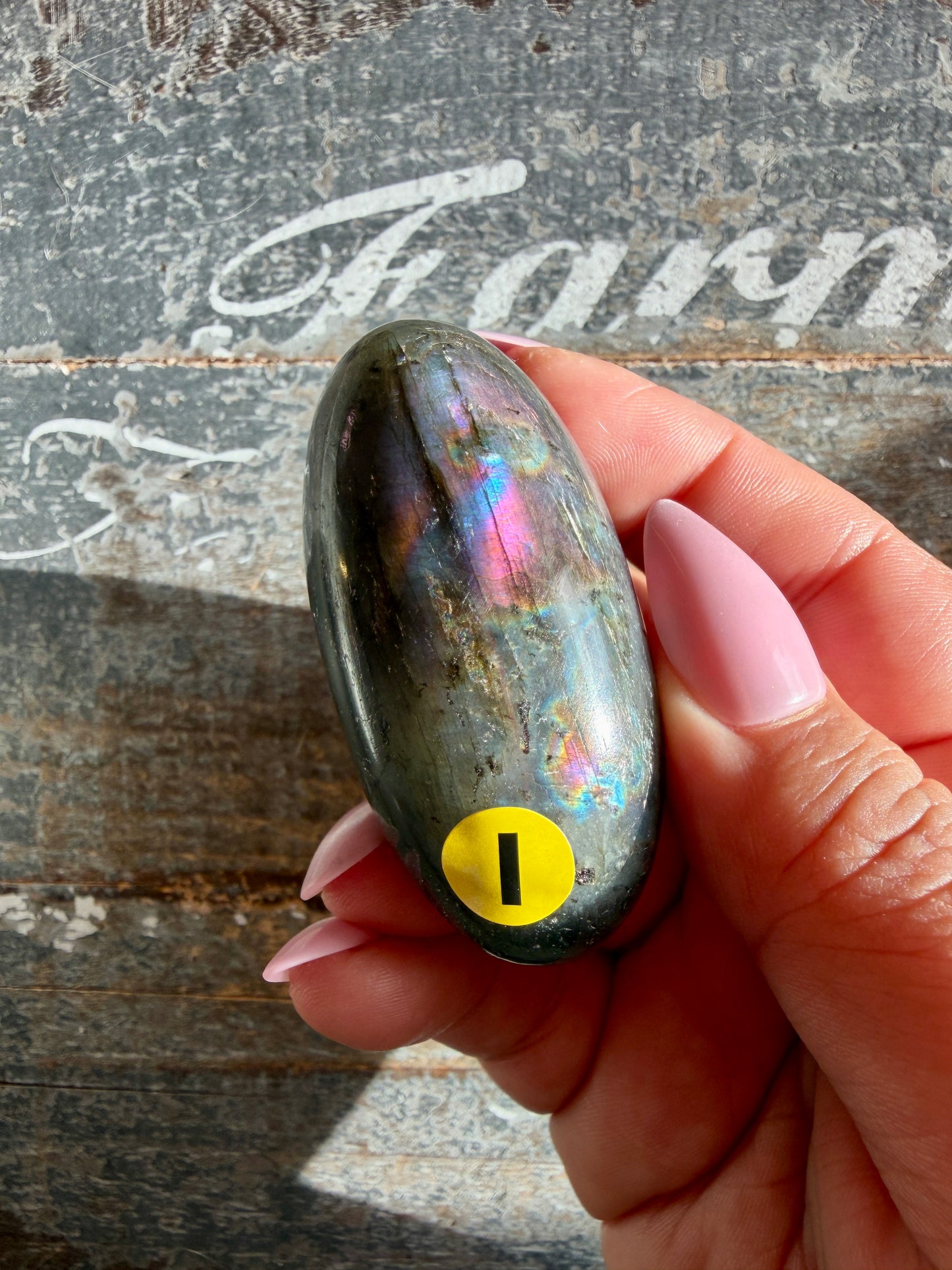Gorgeous Flashy Labradorite Lingam | Madagascar | Opt I