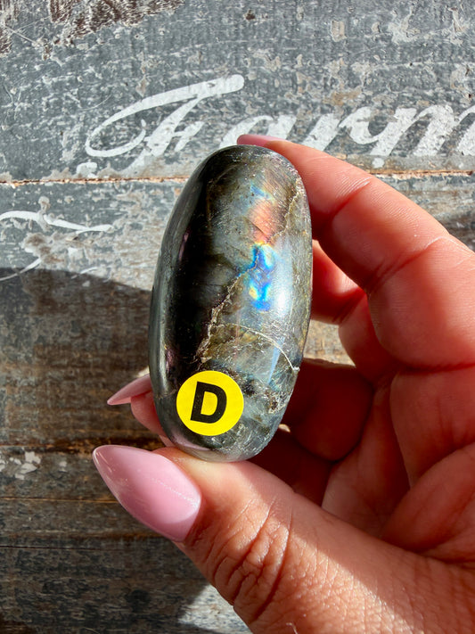 Gorgeous Flashy Labradorite Lingam | Madagascar | Opt D