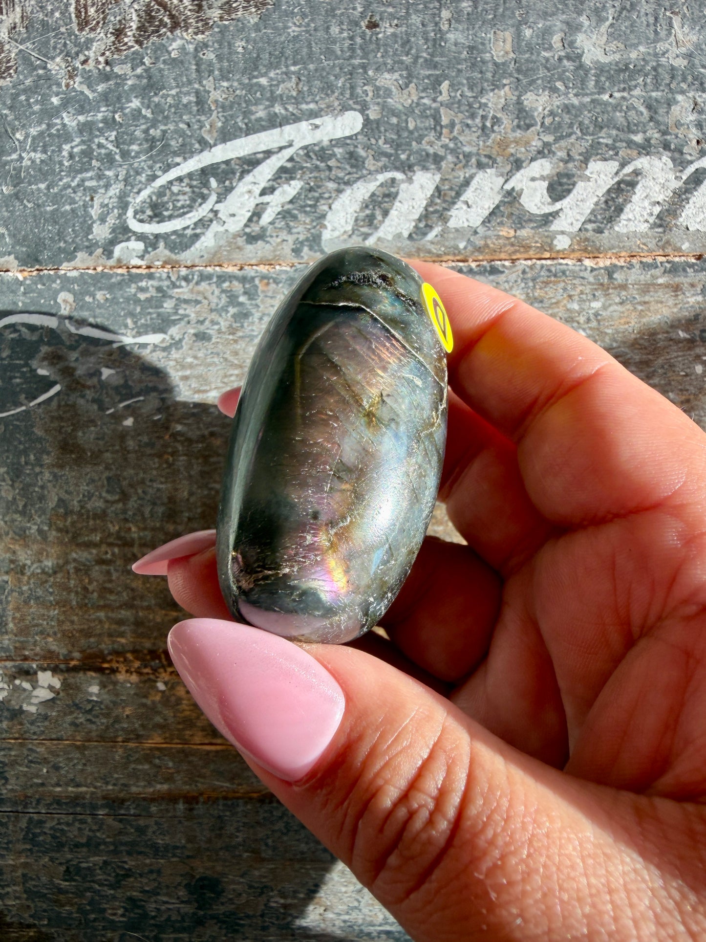 Gorgeous Flashy Labradorite Lingam | Madagascar | Opt D