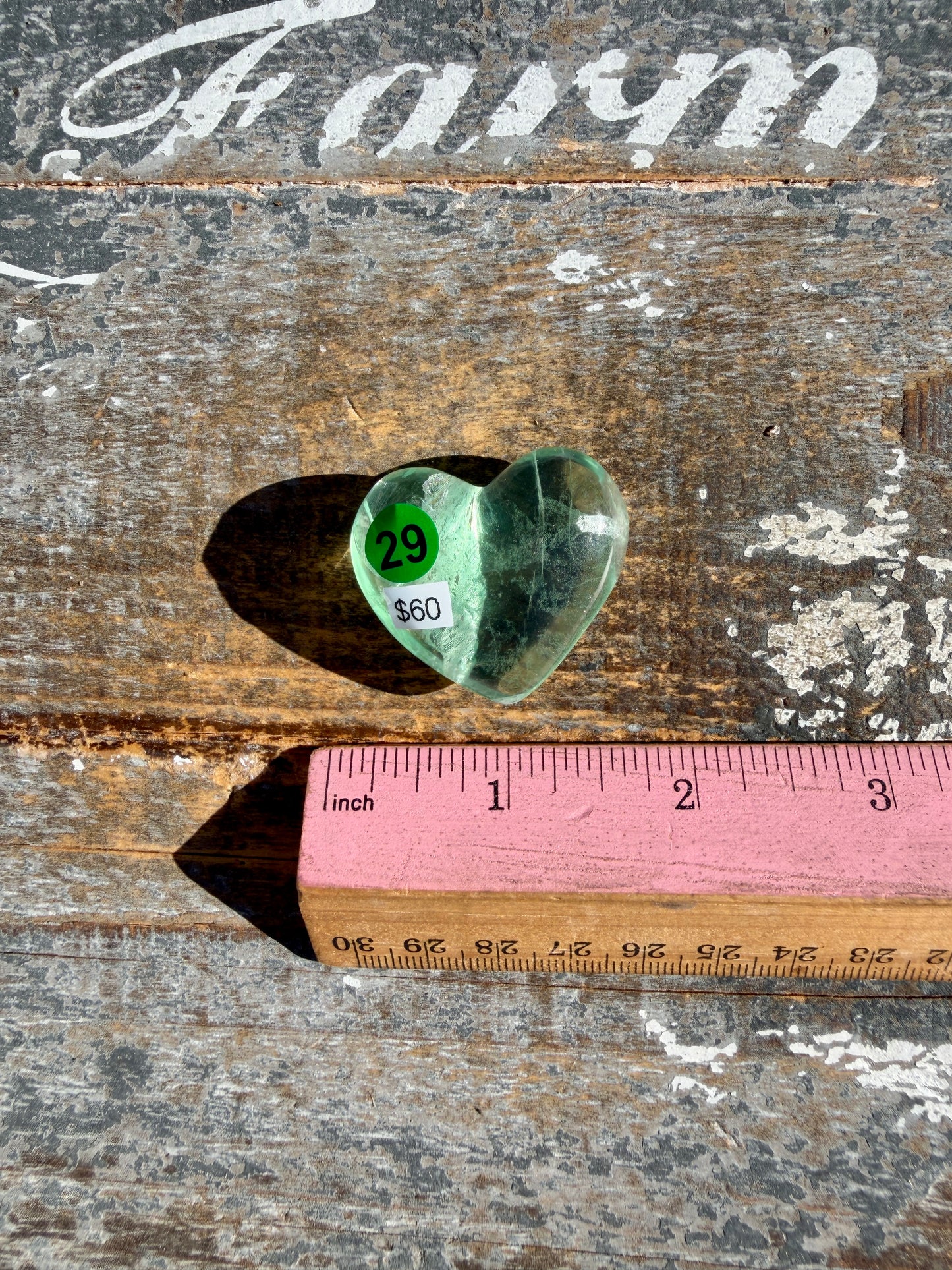 Gorgeous Durango Fluorite Heart | Mexico | Opt 29