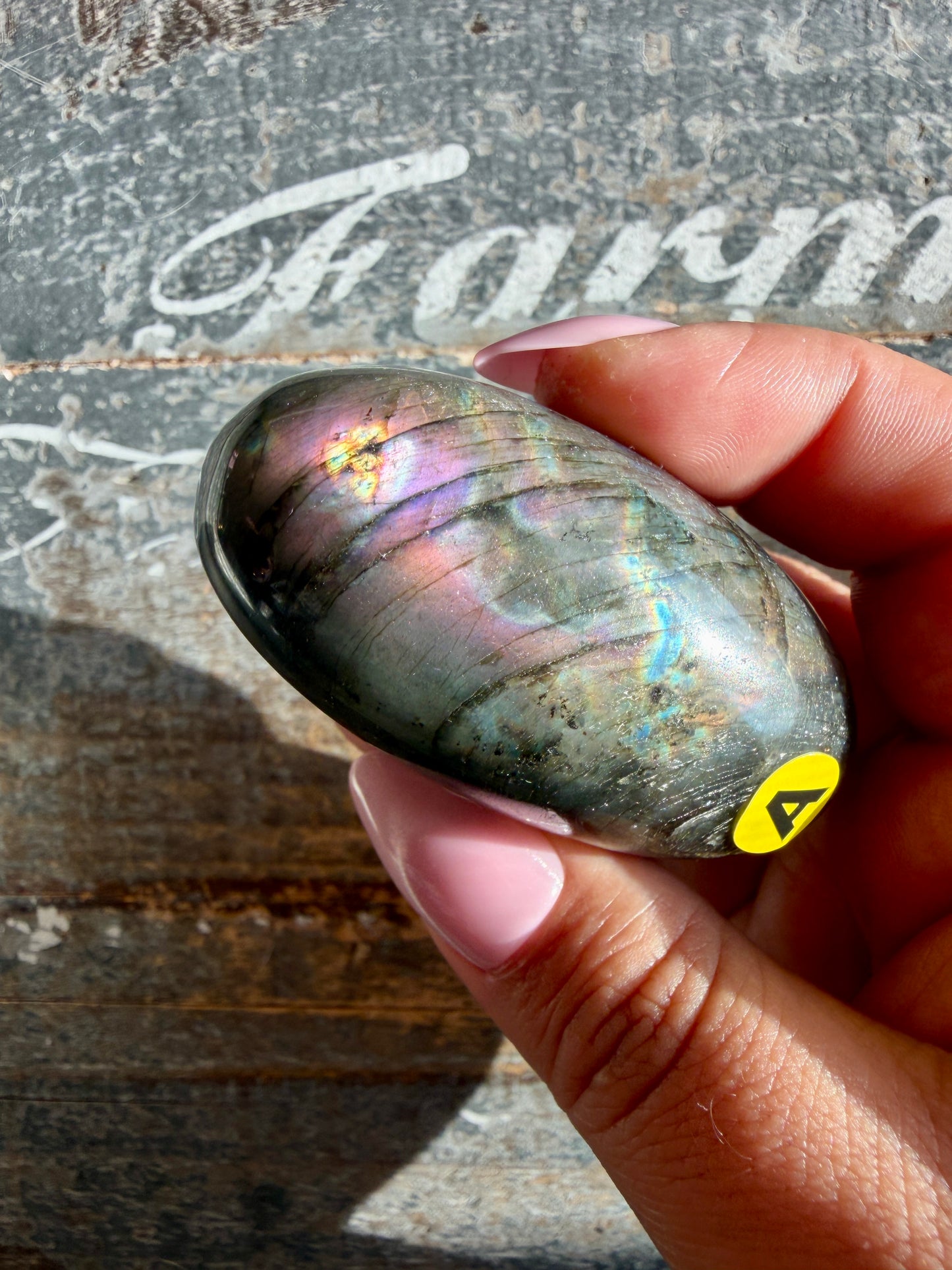 Gorgeous Flashy Labradorite Lingam | Madagascar | Opt A