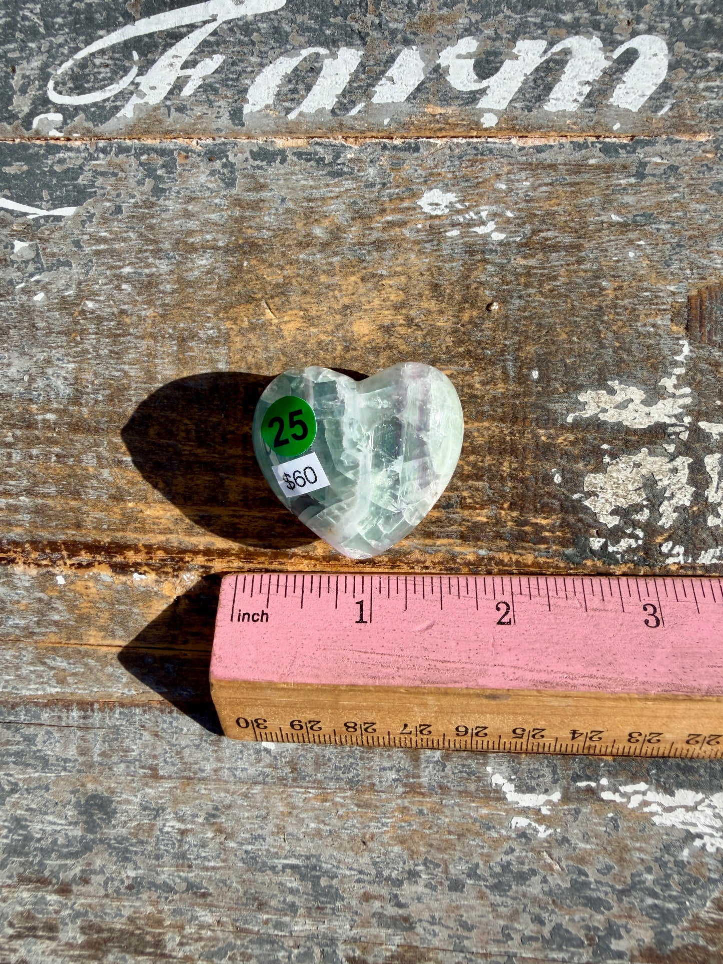 Gorgeous Durango Fluorite Heart | Mexico | Opt 25