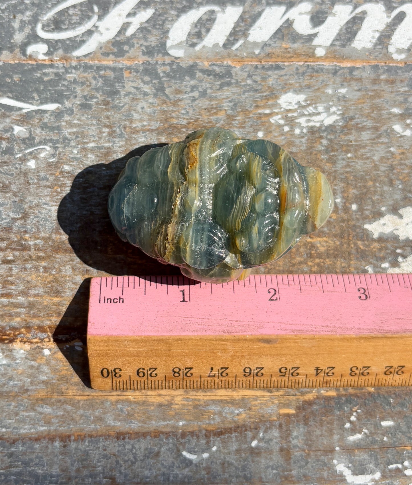 Gorgeous Blue Onyx Money Toad | Opt H