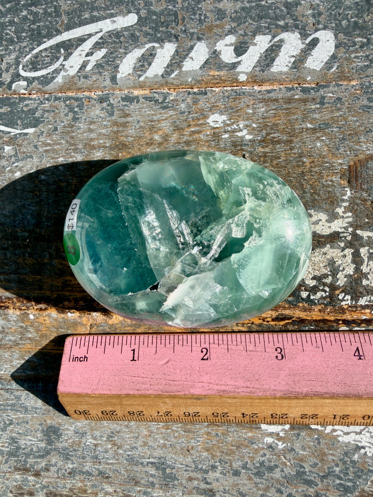 Gorgeous Durango Fluorite Palm Stone | Mexico | Opt 8
