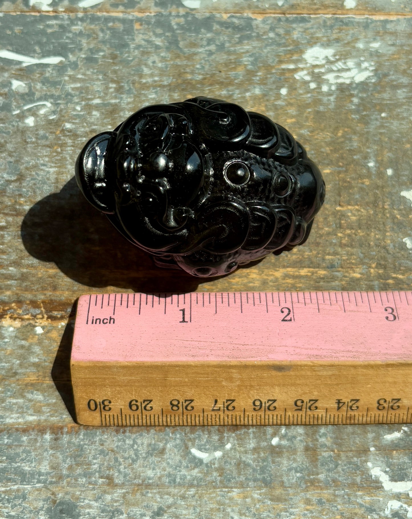 Gold Sheen Obsidian Money Toad | Opt A